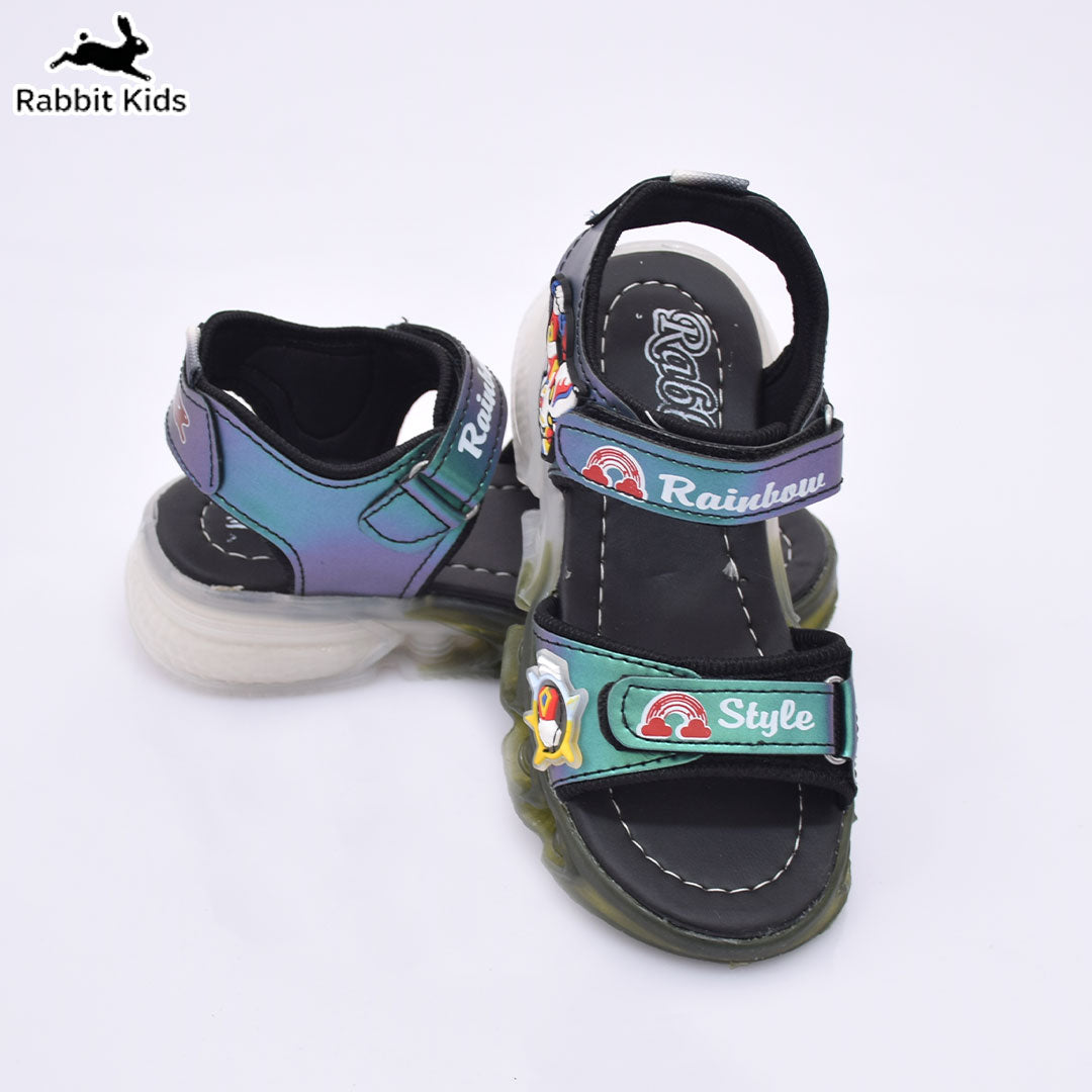 Kids Tredy LED Light Sandals – Lightweight Soft Sole Cartoon Summer Shoes for Boys | Rabbit Kids