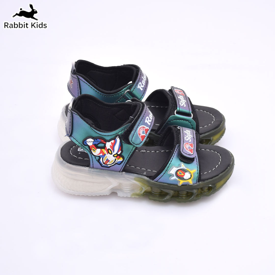 Kids Tredy LED Light Sandals – Lightweight Soft Sole Cartoon Summer Shoes for Boys | Rabbit Kids