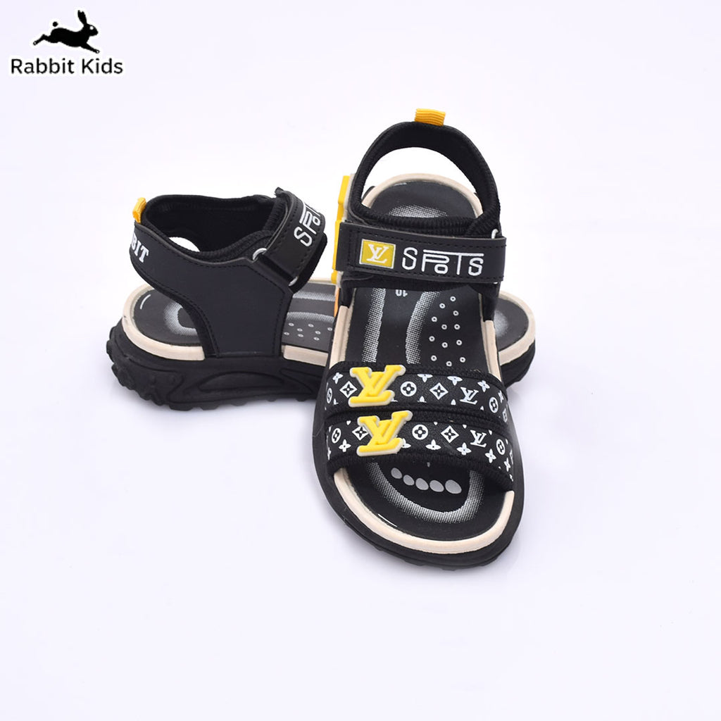 Kids Boys Sandals Soft Comfortable Summer Shoes Anti-Slip Lightweight Casual Sandals for Children Yellow/Black