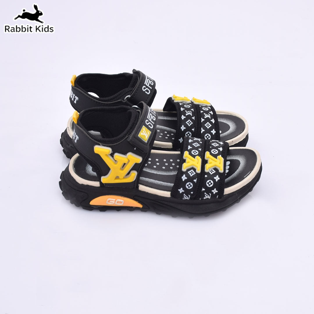 Kids Boys Sandals Soft Comfortable Summer Shoes Anti-Slip Lightweight Casual Sandals for Children Yellow/Black