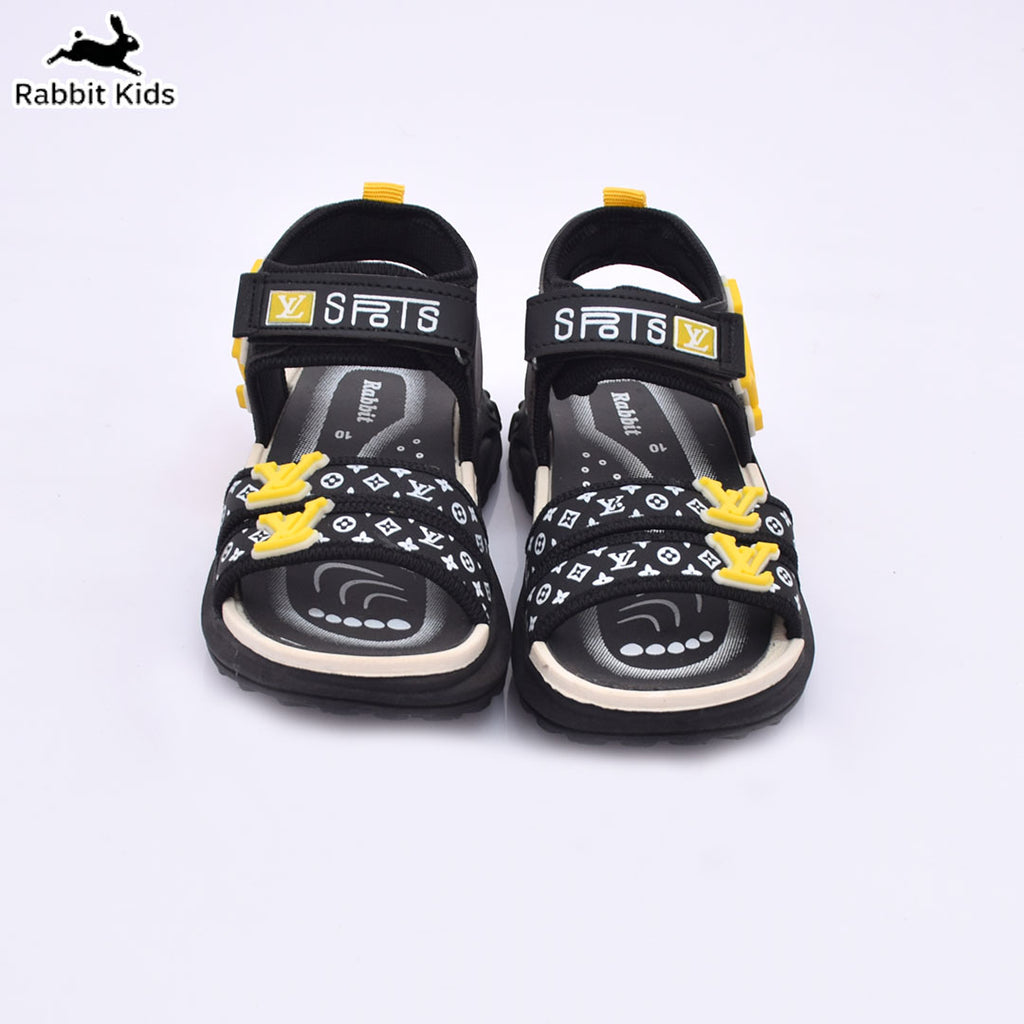 Kids Boys Sandals Soft Comfortable Summer Shoes Anti-Slip Lightweight Casual Sandals for Children Yellow/Black