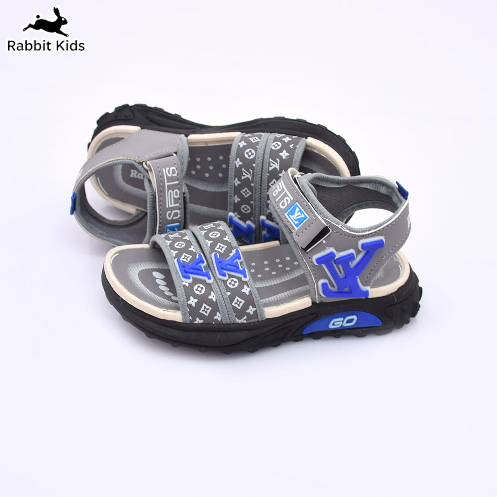 Kids Boys Sandals Soft Comfortable Summer Shoes Anti-Slip Lightweight Casual Sandals for Children Blue/Grey