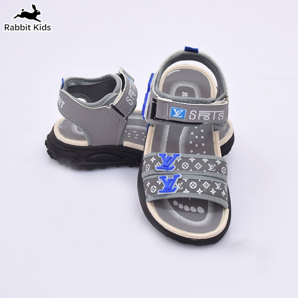Kids Boys Sandals Soft Comfortable Summer Shoes Anti-Slip Lightweight Casual Sandals for Children Blue/Grey