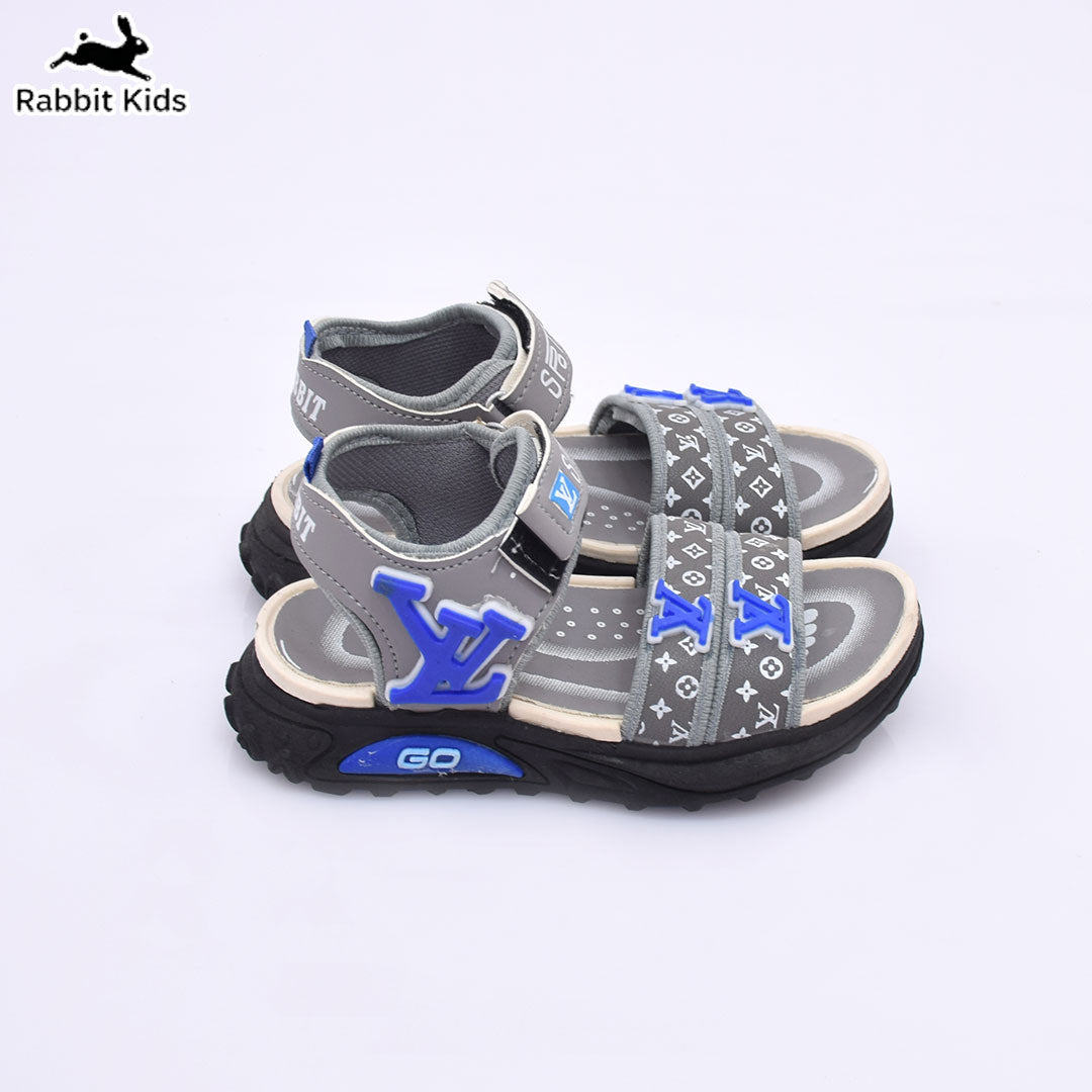 Kids Boys Sandals Soft Comfortable Summer Shoes Anti-Slip Lightweight Casual Sandals for Children Blue/Grey