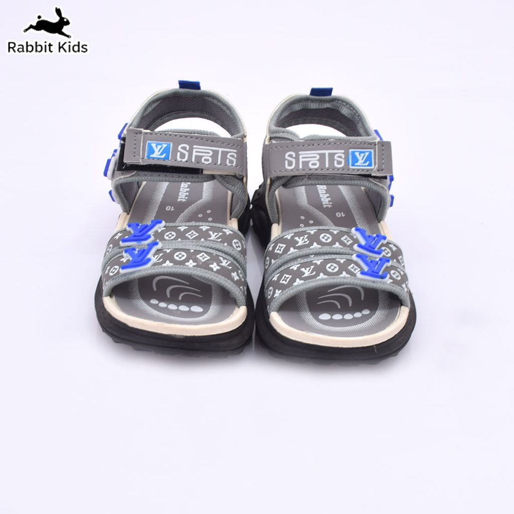 Kids Boys Sandals Soft Comfortable Summer Shoes Anti-Slip Lightweight Casual Sandals for Children Blue/Grey