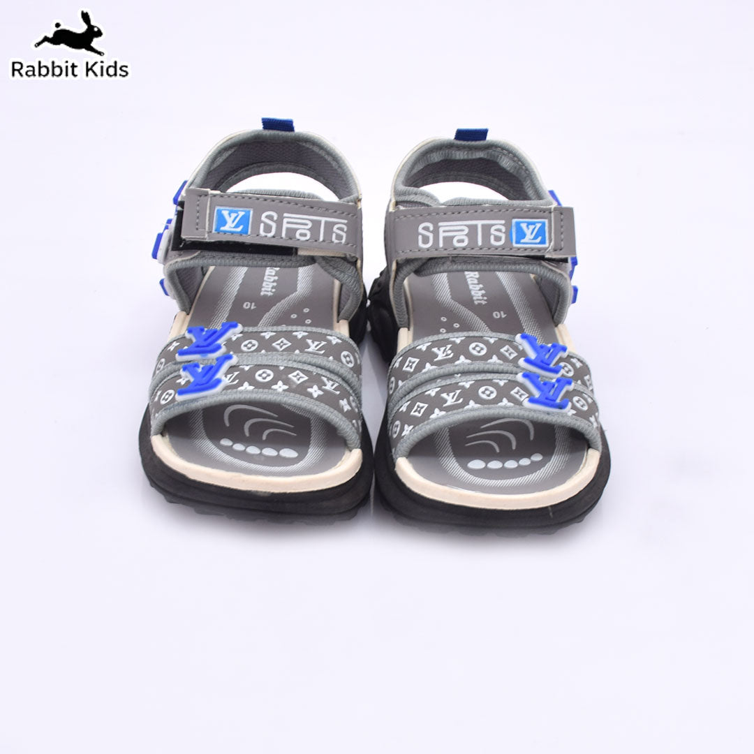 Kids Boys Sandals Soft Comfortable Summer Shoes Anti-Slip Lightweight Casual Sandals for Children Blue/Grey