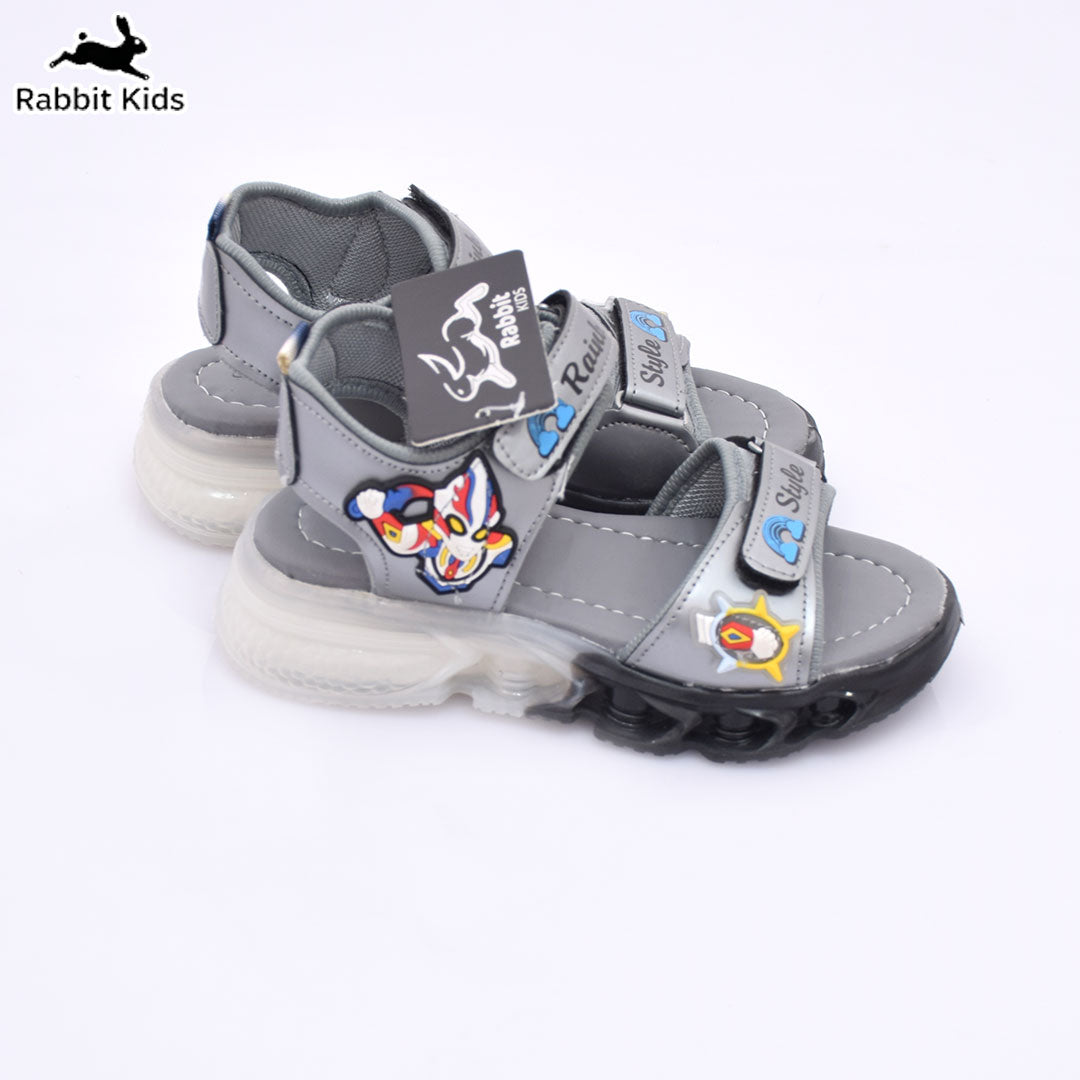 Kids Tredy LED Light Sandals – Lightweight Soft Sole Cartoon Summer Shoes for Boys | Rabbit Kids
