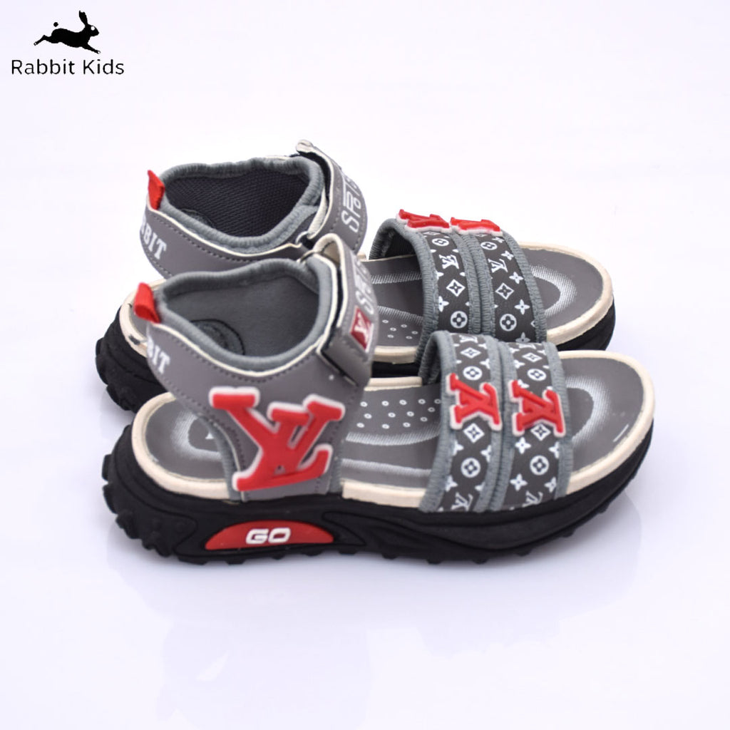 Kids Boys Sandals Soft Comfortable Summer Shoes Anti-Slip Lightweight Casual Sandals for Children Grey