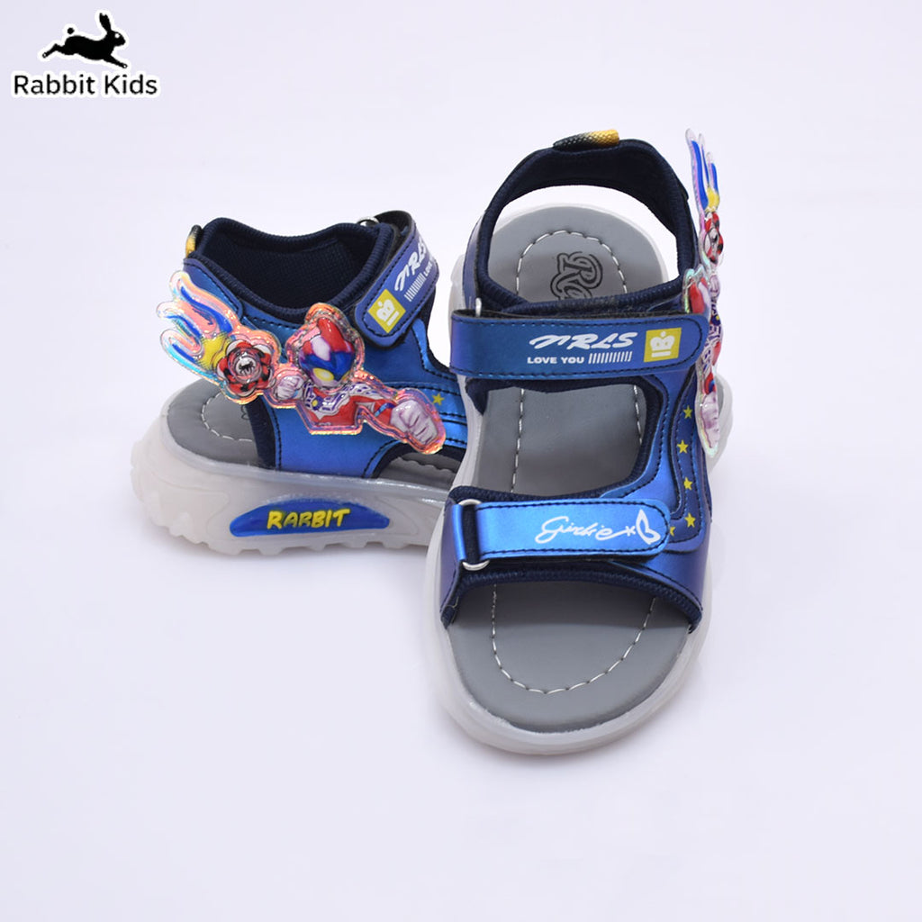 Kids Tredy LED Light Sandals – Lightweight Soft Sole Cartoon Summer Shoes for Boys | Rabbit Kids